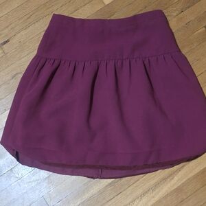 J Crew Maroon Skirt Womans Size 4